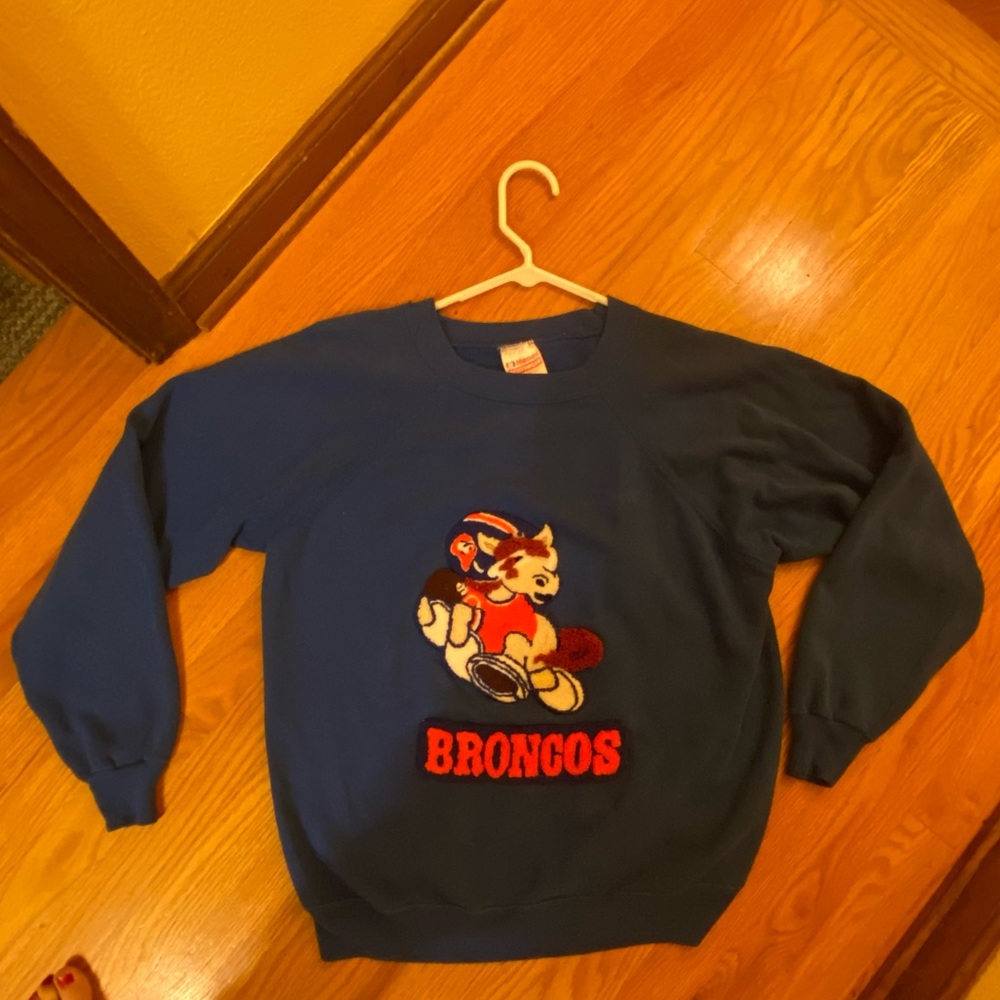 Vintage Broncos Sweater—good condition
